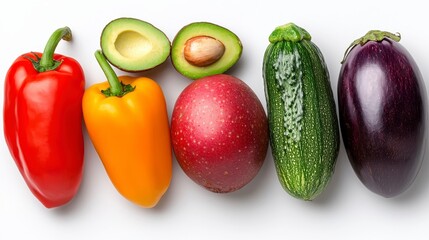 An array of fresh and colorful vegetables showcasing a variety of shapes, sizes, and nutritional benefits for healthy eating