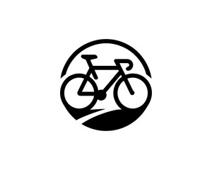 Fototapeta premium bicycle icon on a white background