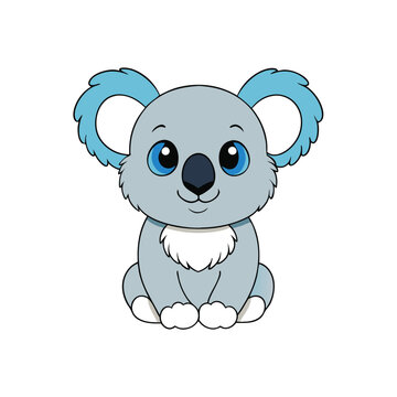beby koala icon vector image 