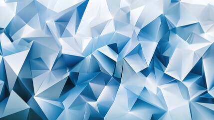 Obraz premium Abstract Blue Crystalline Geometric Pattern Background