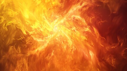 A swirling abstract background of orange and yellow flames.