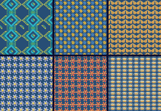 Pattern Background Design Set