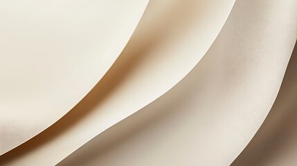 Abstract Beige Fabric Draped Curves and Folds