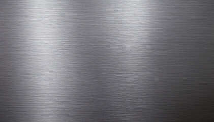 Brushed aluminum texture background with subtle linear patterns and a soft, reflective metallic sheen, vector illustration. Polished metal surface with a shiny, gray color