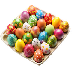 Fototapeta premium Colorful Easter Eggs: Festive Decor