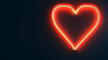 Glowing Neon Heart Shape Light Sign