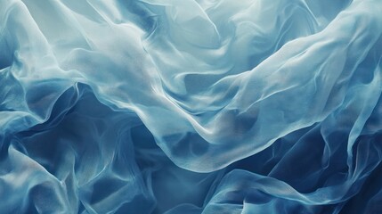 Abstract blue fabric texture background.