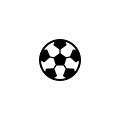 Naklejka premium Soccer ball icon. Vector illustration on a white background.