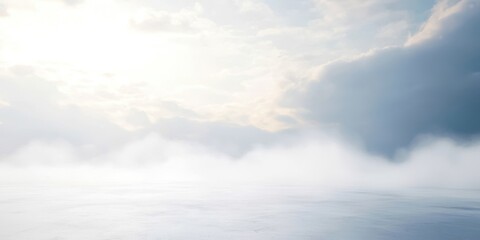 Fototapeta premium Cloudy sky with a white background