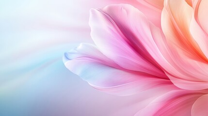 Soft Pastel Floral Background with Delicate Petals and Light Hues