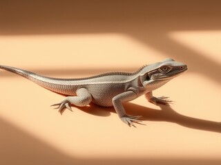 Fototapeta premium Asymmetrical Reptile, Warm Tones, Glass Effect