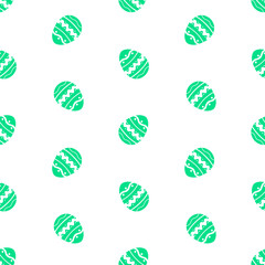 Mint Easter eggs vector seamless pattern. Easter wrapping paper, packaging design, print, background