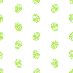 Light green Easter eggs vector seamless pattern. Easter wrapping paper, packaging, print, backdrop