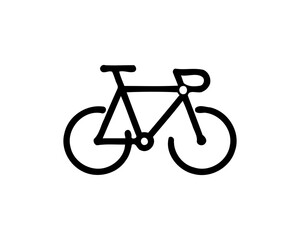 Fototapeta premium bicycle isolated on white background