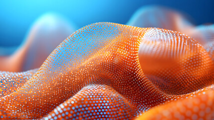 Abstract Cellular Structure: A mesmerizing visualization of a cellular structure, rendered with a captivating play of light and shadow, conveying a sense of complexity and scientific intrigue.