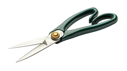 Quality green-handled scissors suitable for various cutting tasks in home and office environments