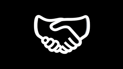 vector illustration of a handshake icon
