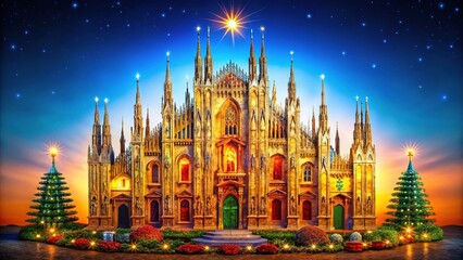 Fototapeta premium Presepe Duomo di Milano n.4