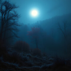 Fototapeta premium misty morning in the forest