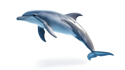 A dolphin is flying through the air