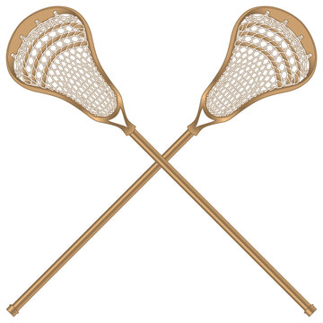 lacrosse sticks vector