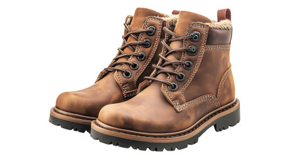 Stylish brown leather boots perfect for outdoor adventures in colder weather