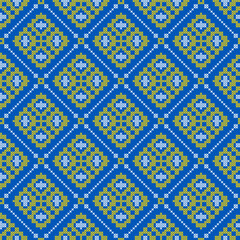 Seamless vector pattern with geometric ornament, Ukrainian ornament in ethnic style, identity, vyshyvanka, embroidery for print clothes, websites, banners
