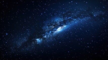 Milky Way Galaxy in Deep Space.  Use Educational astronomy