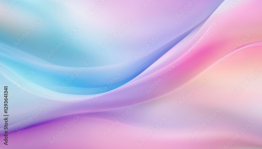 Poster dreamy pastel wave background with soft shimmering textures