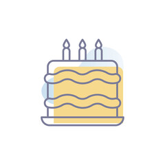 Cake  Vector icon