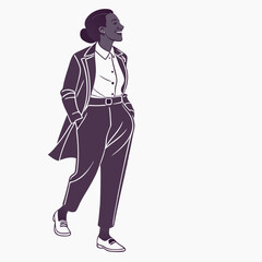 Set Of Business People Silhouettes In Action Vector Illustration Isolated On A White Background .business character
employee management
business leader
corporate illustration
management
