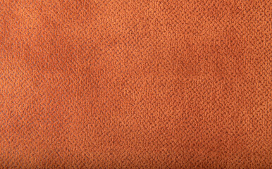 Close up high resolution photo of orange leather material texture