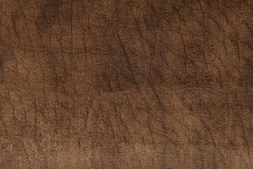 Close up high resolution photo of brown leather material texture