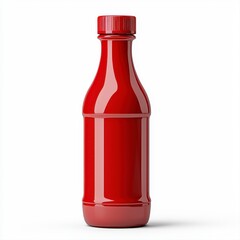 Refreshing red bottle of juice with bright colorful label representing natural ingredients and healthy living choices