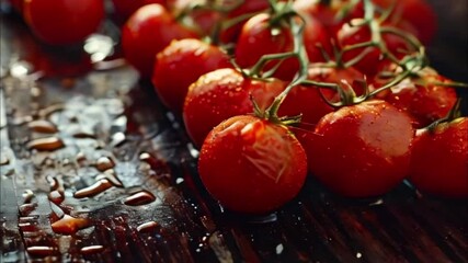 Bright holiday composition for happy celebrate la tomatina, abstract vivid composition consists of fictional unreal fantastic vision on background