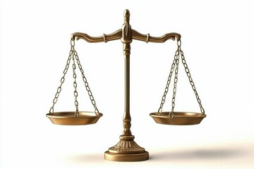A balanced scale symbolizes justice and fairness, representing the weighing of evidence and moral decisions.