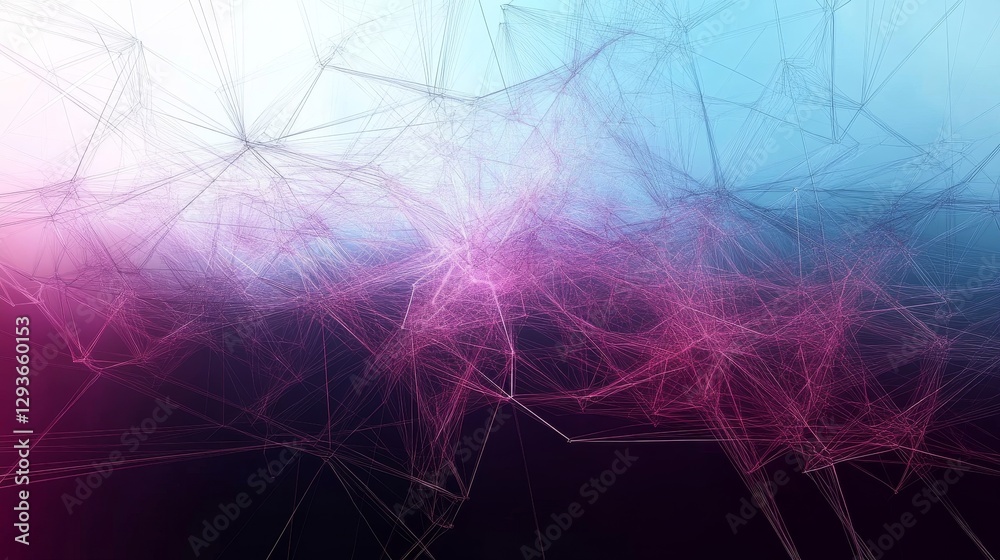 Poster plexus connection with lines and points background