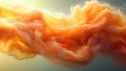 Celestial Swirl: An abstract depiction of flowing, ethereal clouds with warm, golden hues that evoke a sense of wonder and tranquility.