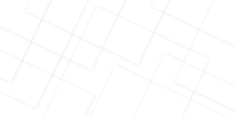 Abstract white background design with layers of textured white transparent material in triangle and squares shapes. White color technology concept geometric line vector background. minimalistic deign.