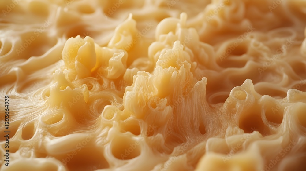 Poster close-up of an abstract, creamy texture. swirling, sculpted paste forms a unique and artistic backgr