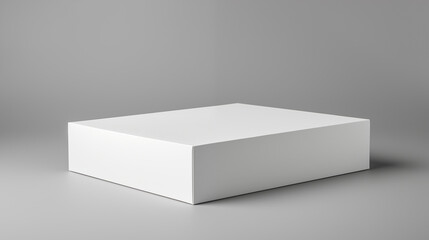 Bo&icirc;te en carton pos&eacute; sur un fond neutre. Mock-up pour marque, entreprise. Objet, colis, emballage. Commerce, entrep&ocirc;t. Pour conception et cr&eacute;ation graphique.