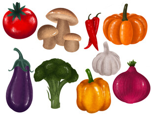 Colorful Fresh Vegetables
