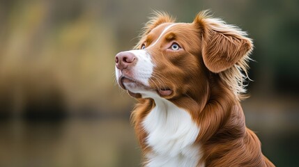 A close-up shot of a dog's face, suitable for use in pet-related or animal-focused content