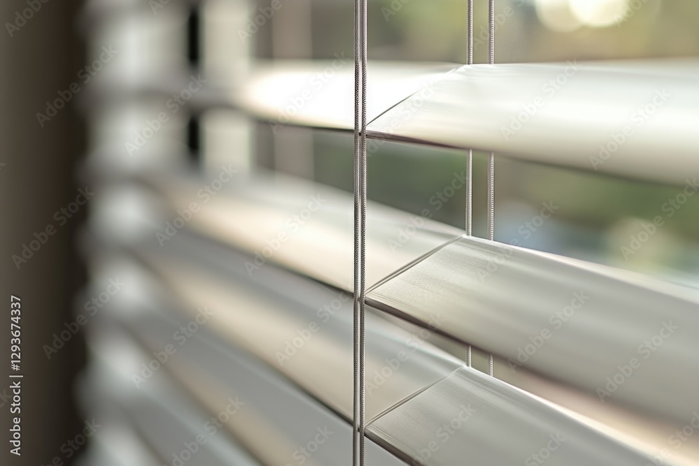Poster a close-up shot of a window with its blinds closed