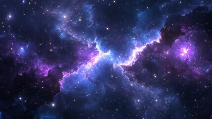 Fototapeta premium Cosmic Nebula, vibrant colors, space, stars, nebula, background image, space exploration, science