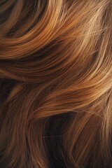 Naklejka premium A close-up shot of a woman's long hair, showcasing its texture and movement