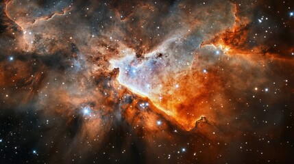 Fototapeta premium Colorful Nebula in Deep Space. Possible use Space exploration, astronomy, science education