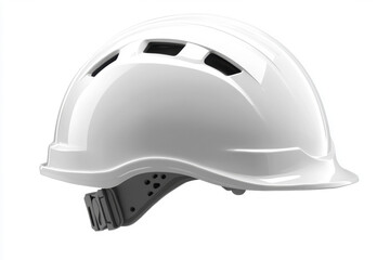 Fototapeta premium Hard hat positioned on a simple white background for display