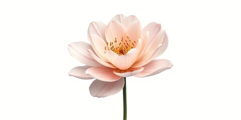 Obraz premium Delicate Floral Illustration - Minimalist Style with Subtle Texture