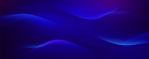 Blue purple waves vector abstract background